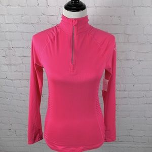 NWT Live Love Dream No Sweat 1/4 Zip Athletic Top Hot Pink‎ Women’s Size Small